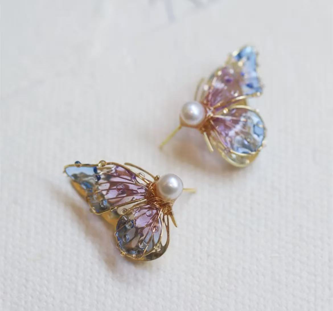 Original Handcrafted Epoxy Resin Earrings