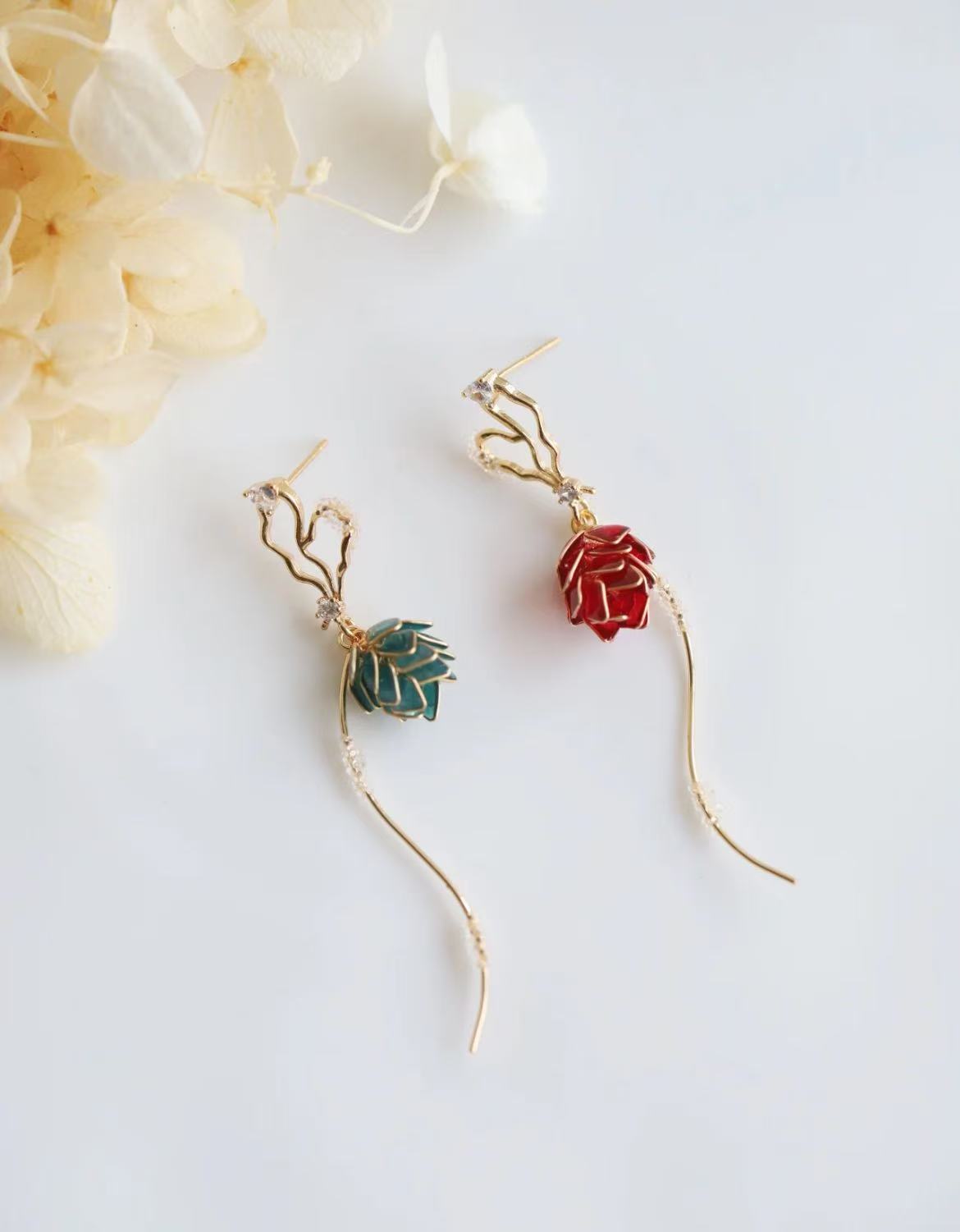 Pinecone Christmas Earrings for Women