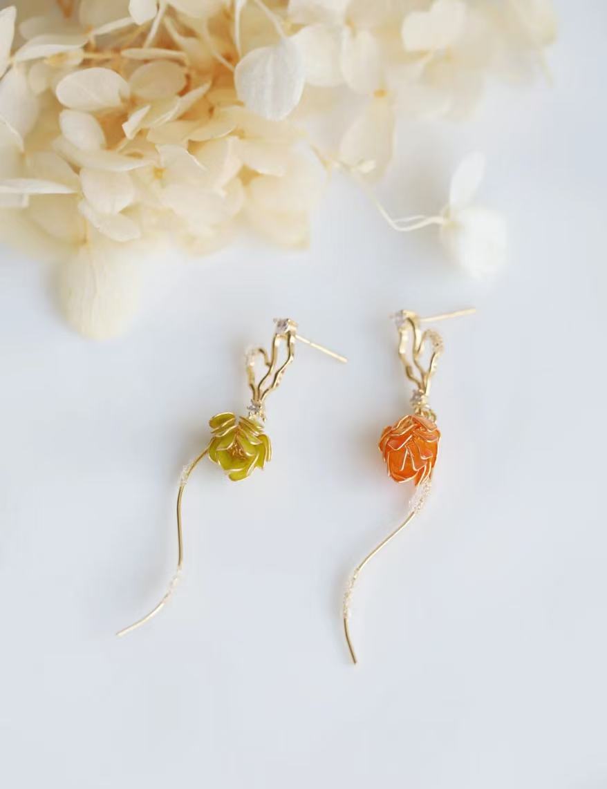 Pinecone Christmas Earrings for Women