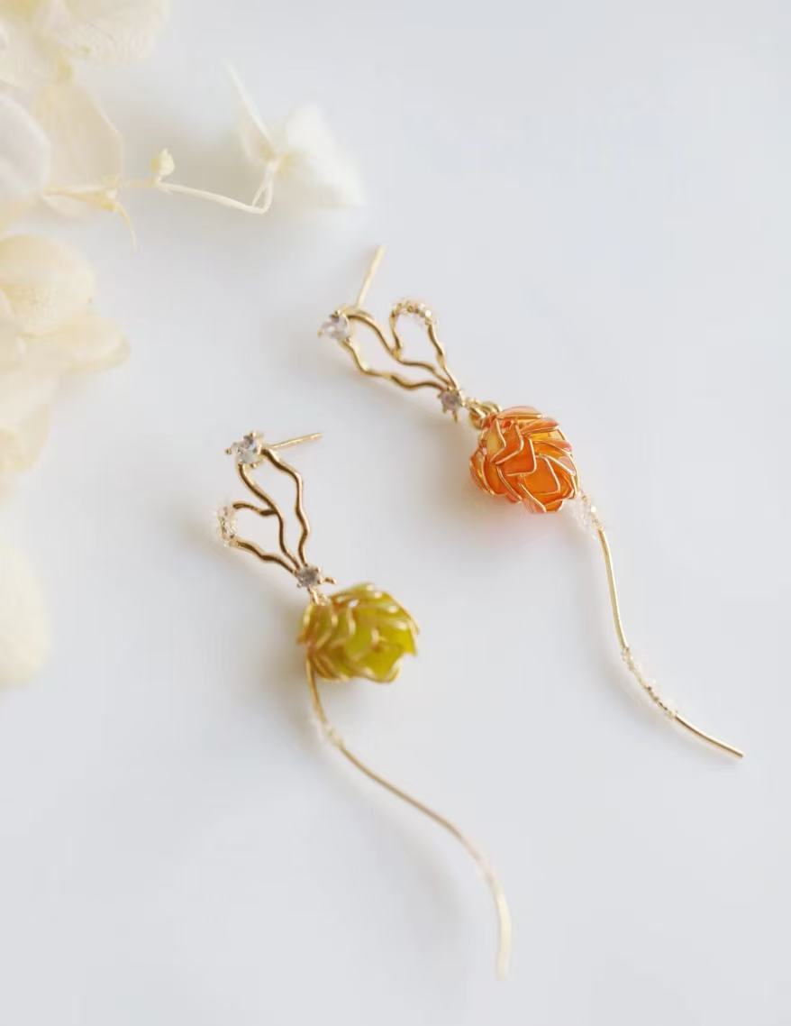 Pinecone Christmas Earrings for Women