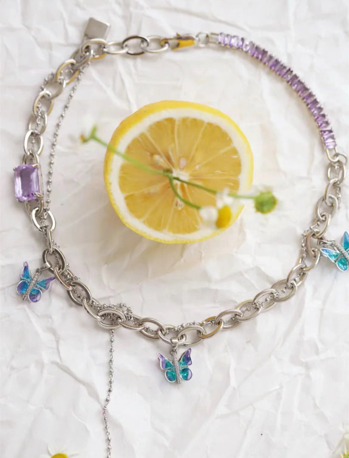 Butterfly Note Hot Girl Necklace