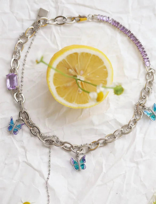 Butterfly Note Hot Girl Necklace