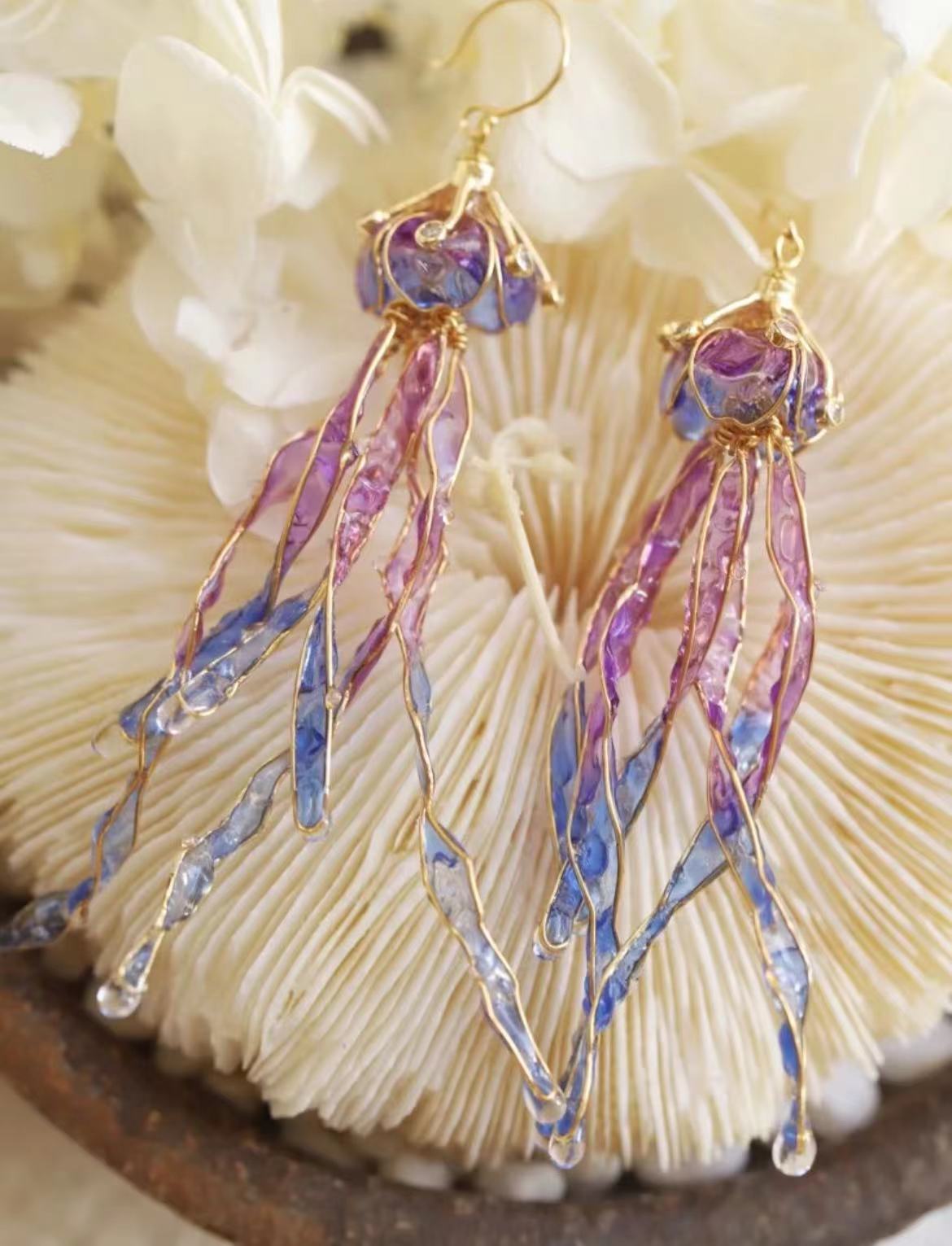 Jellyfish Original Design Flexible Women's Earrings