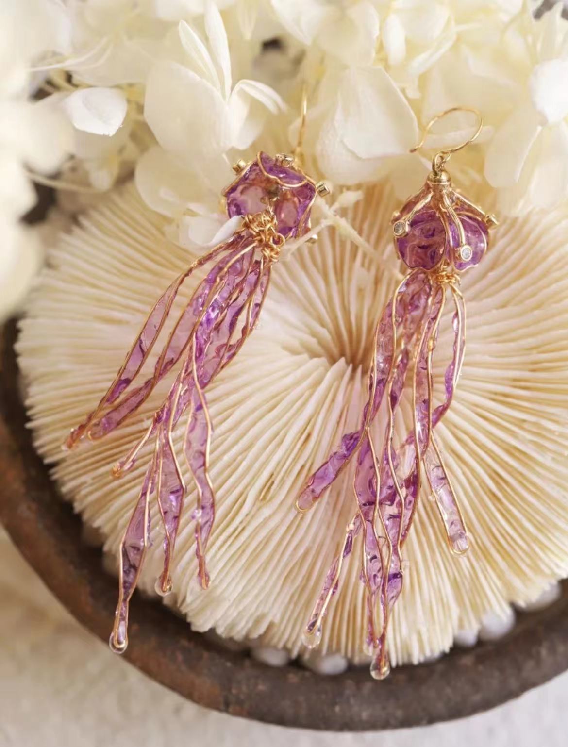 Jellyfish Original Design Flexible Women's Earrings