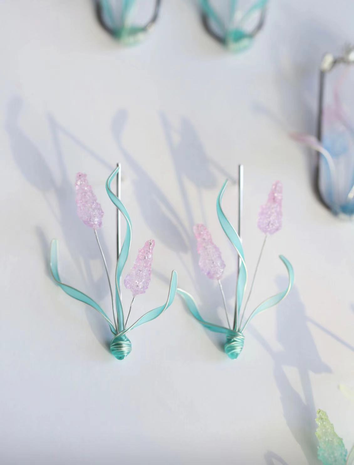 Fyacint sterling silver women's earrings