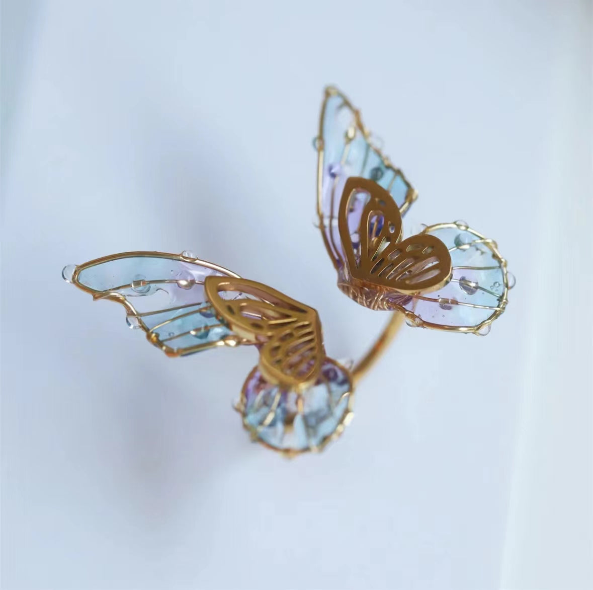 Butterfly Transformation Open Ring