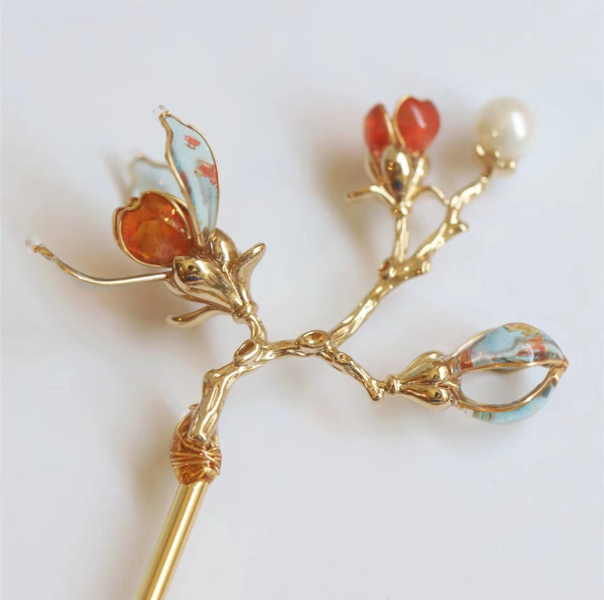 Peach Blossom Hairpin