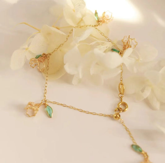 Lily of the Valley Adjustable Bracelet